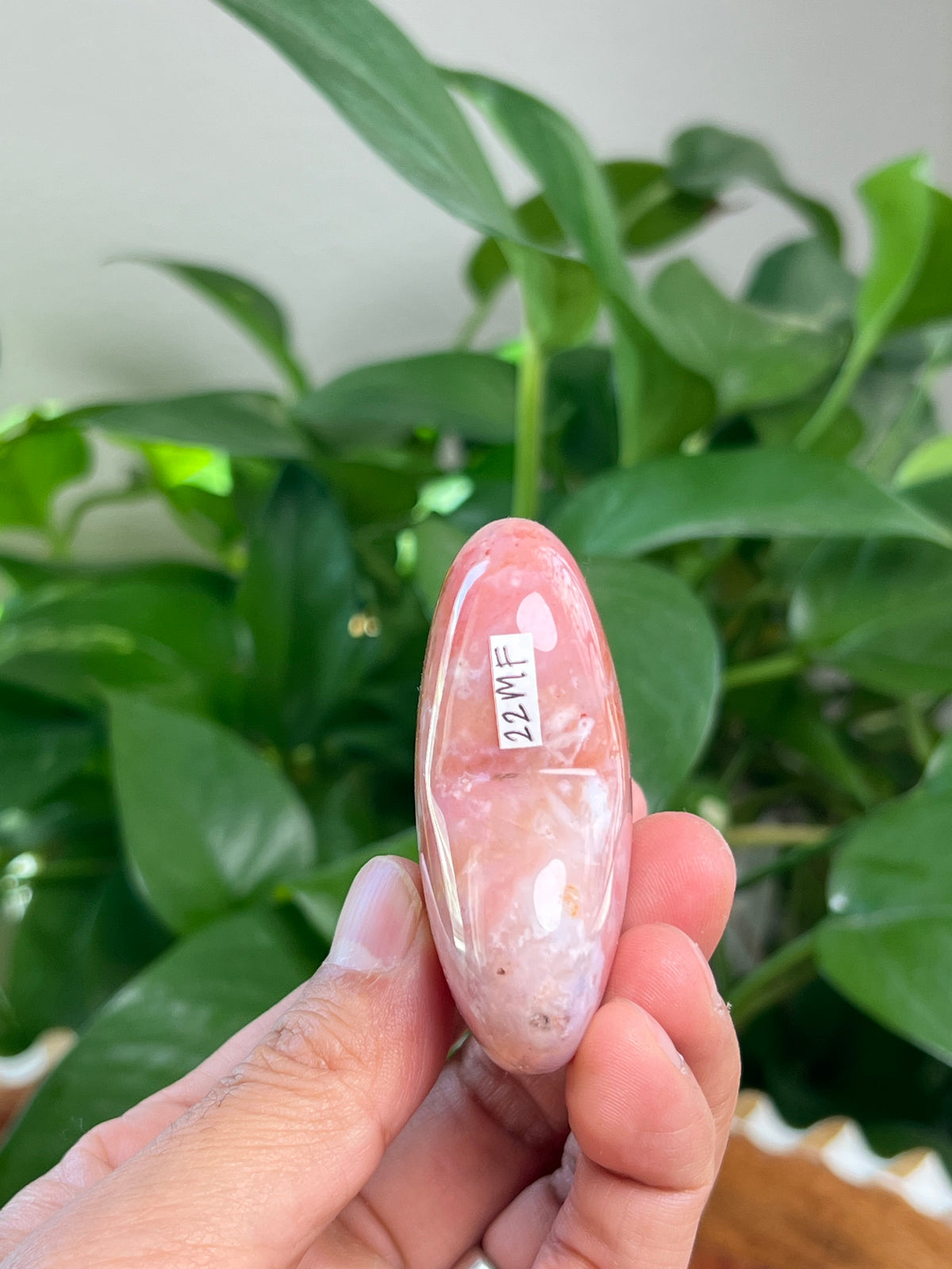 Pink Carnelian Heart: MF