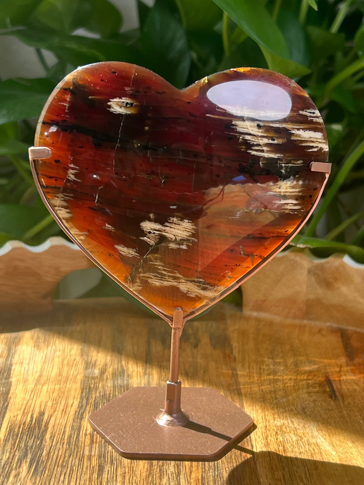 Blue Amber Heart: AB