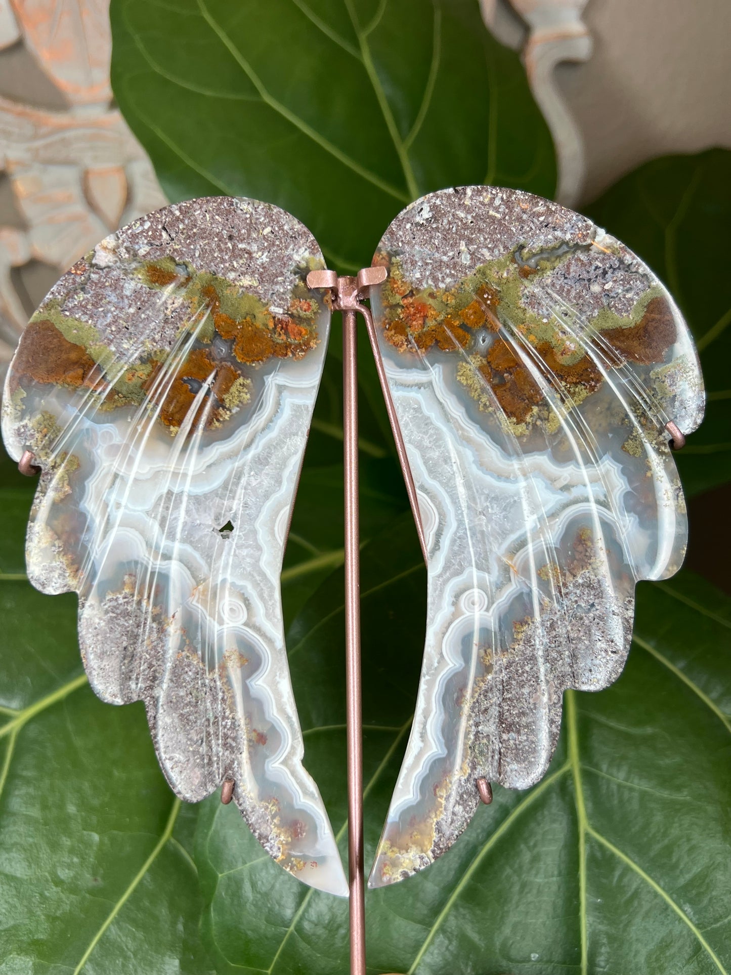 Scenic Moss Agate Wings