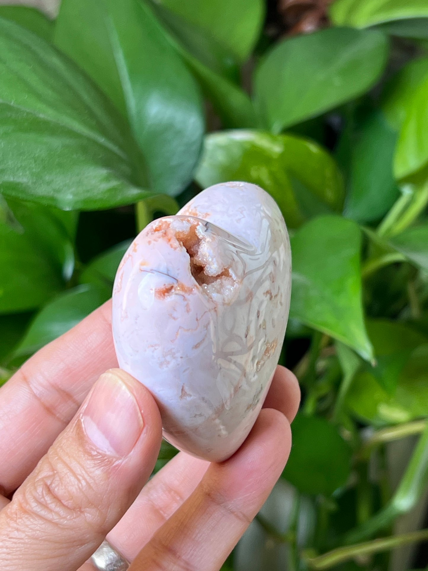 Pink Carnelian Heart