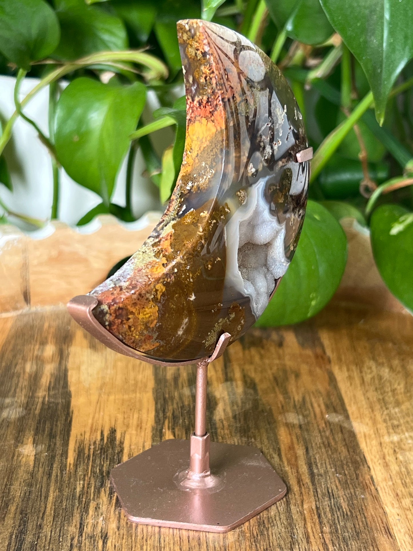Scenic Moss Agate Moon
