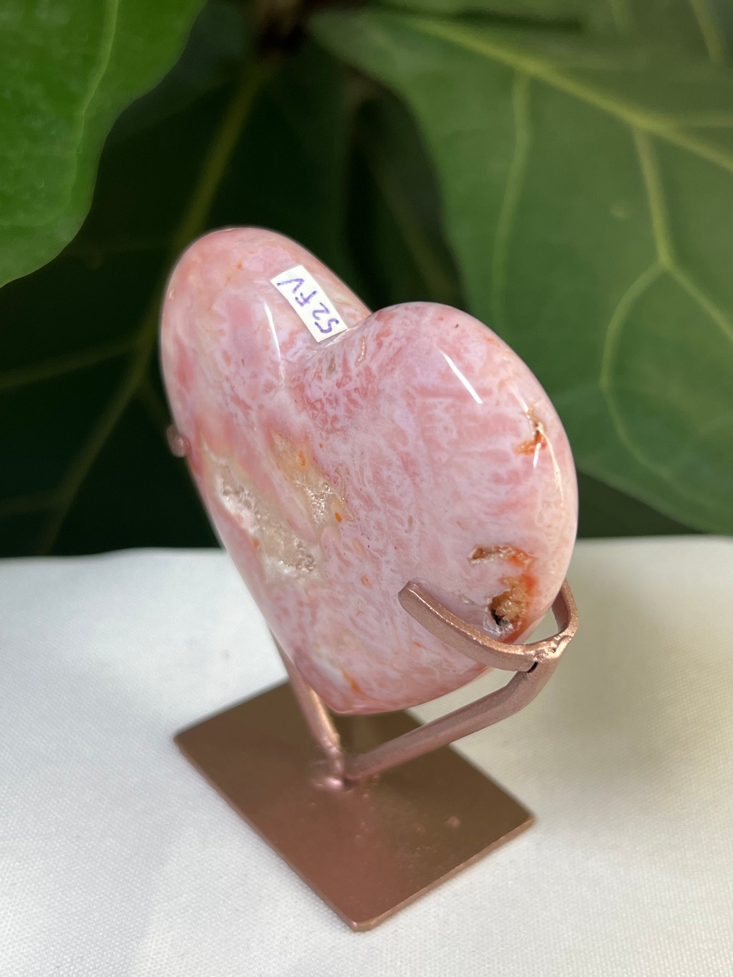 Pink Carnelian Heart