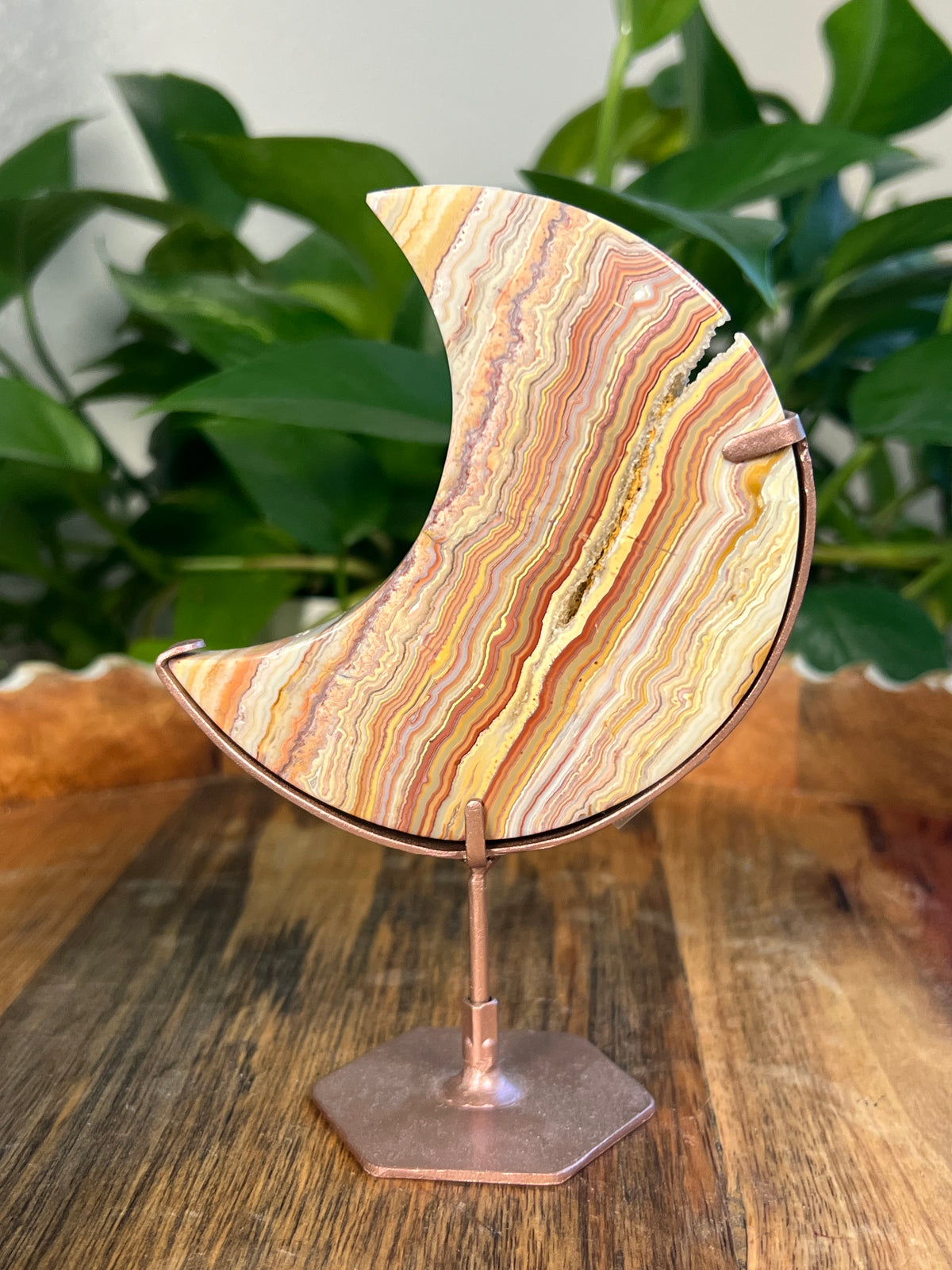 Crazy Lace Agate Moon: EL