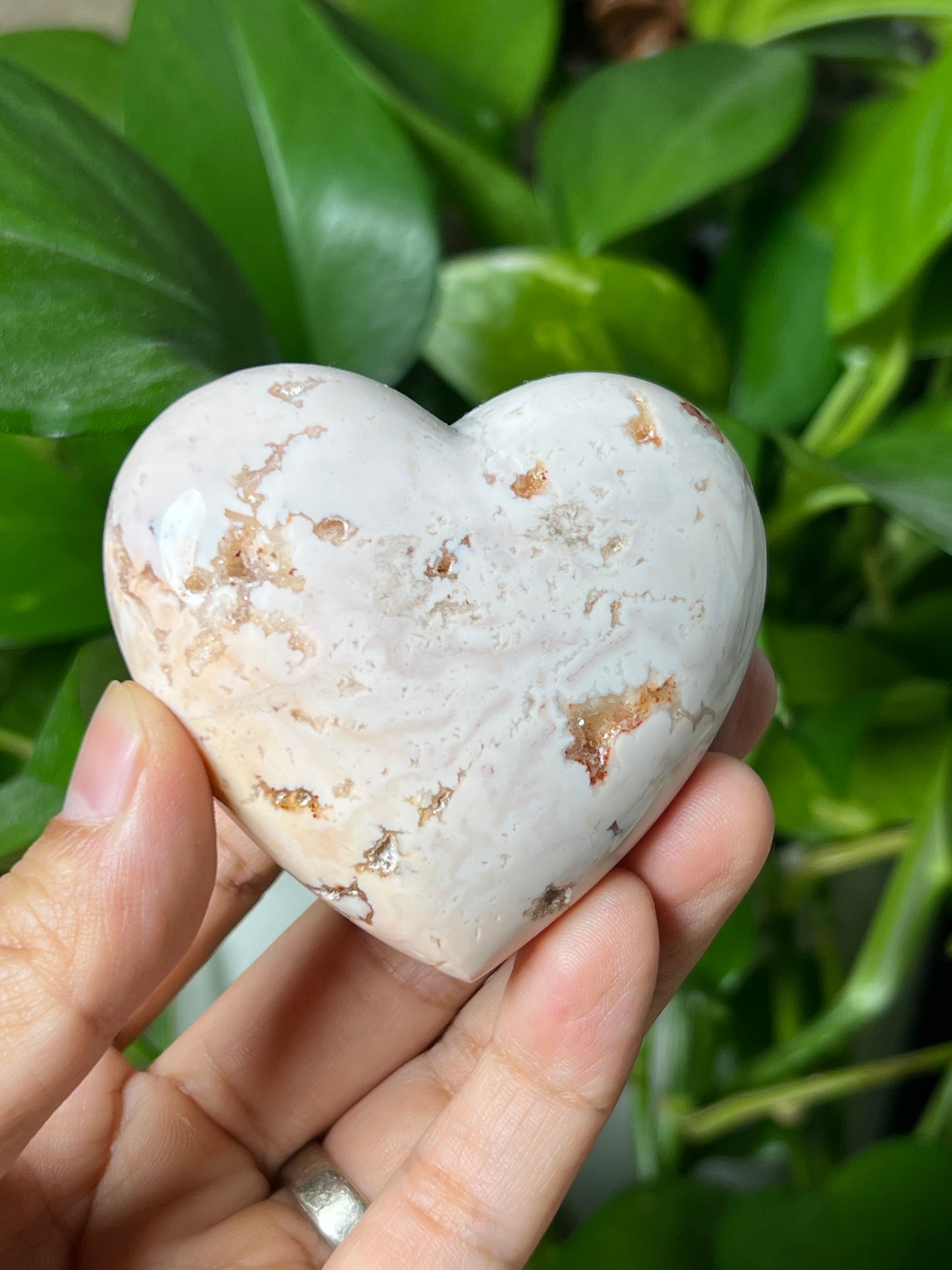 Pink Carnelian Heart