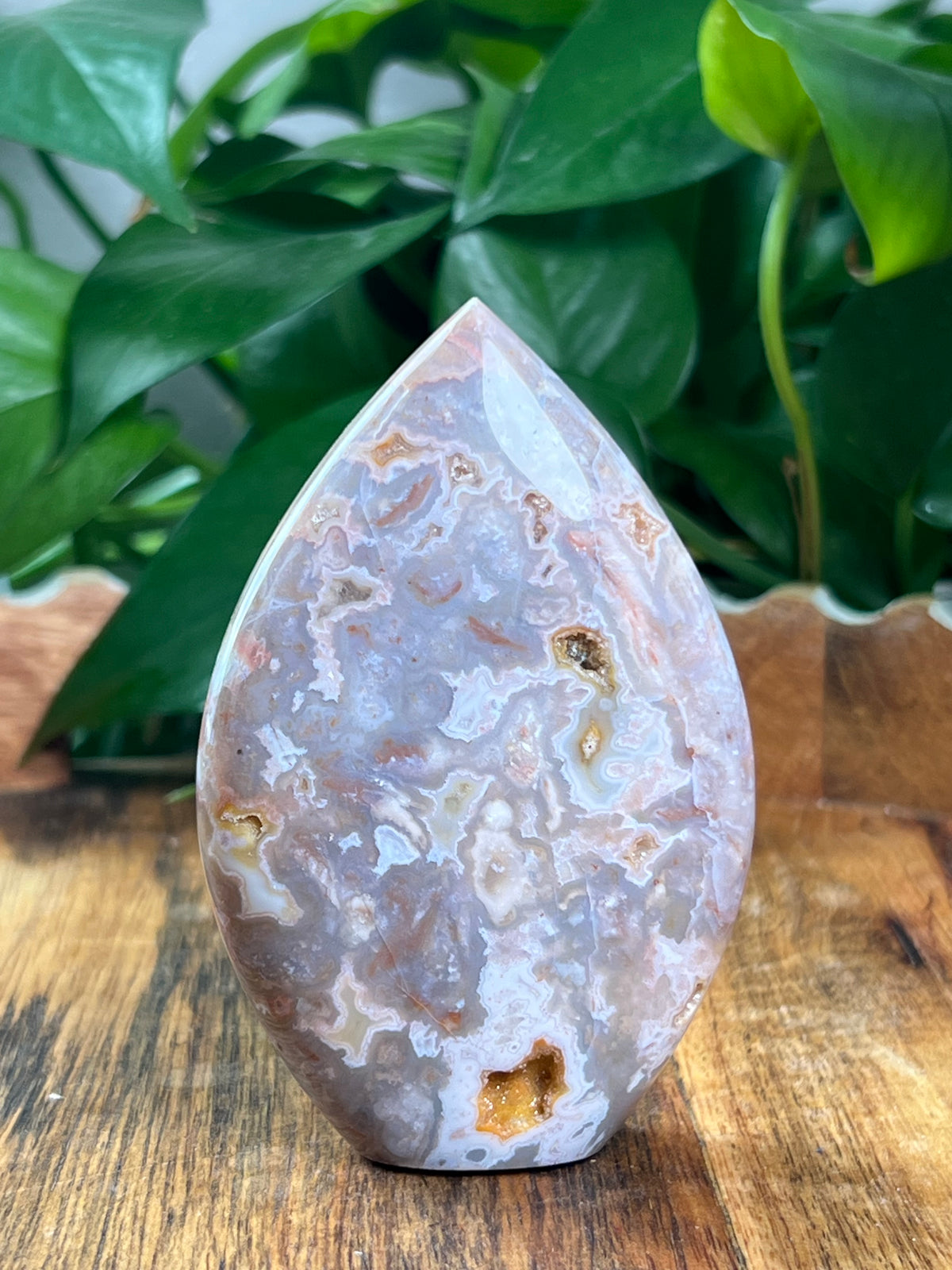 Sumatra Plume Agate Flame: AA