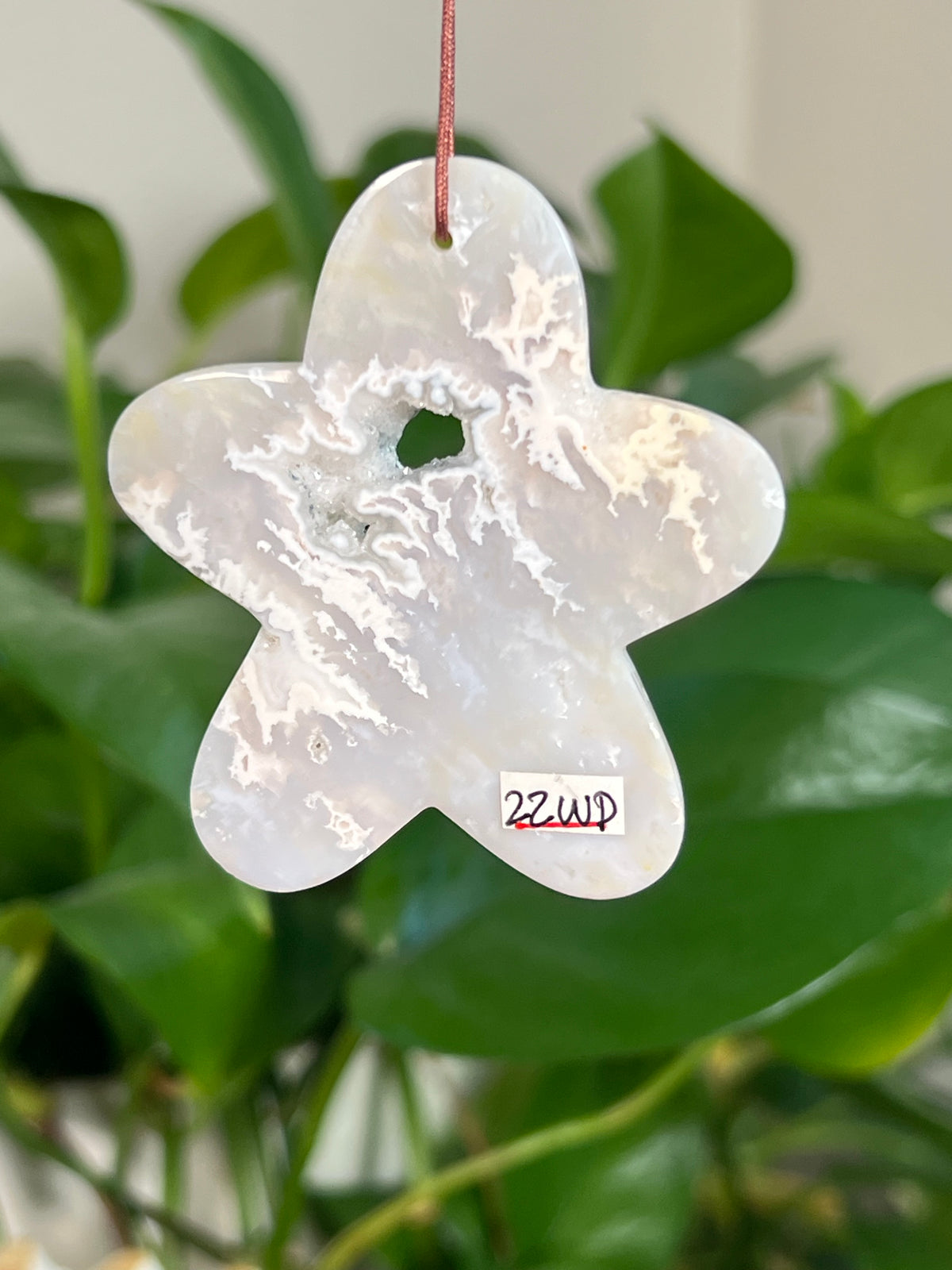 Winter Plume Agate Gingerbread Ornaments
