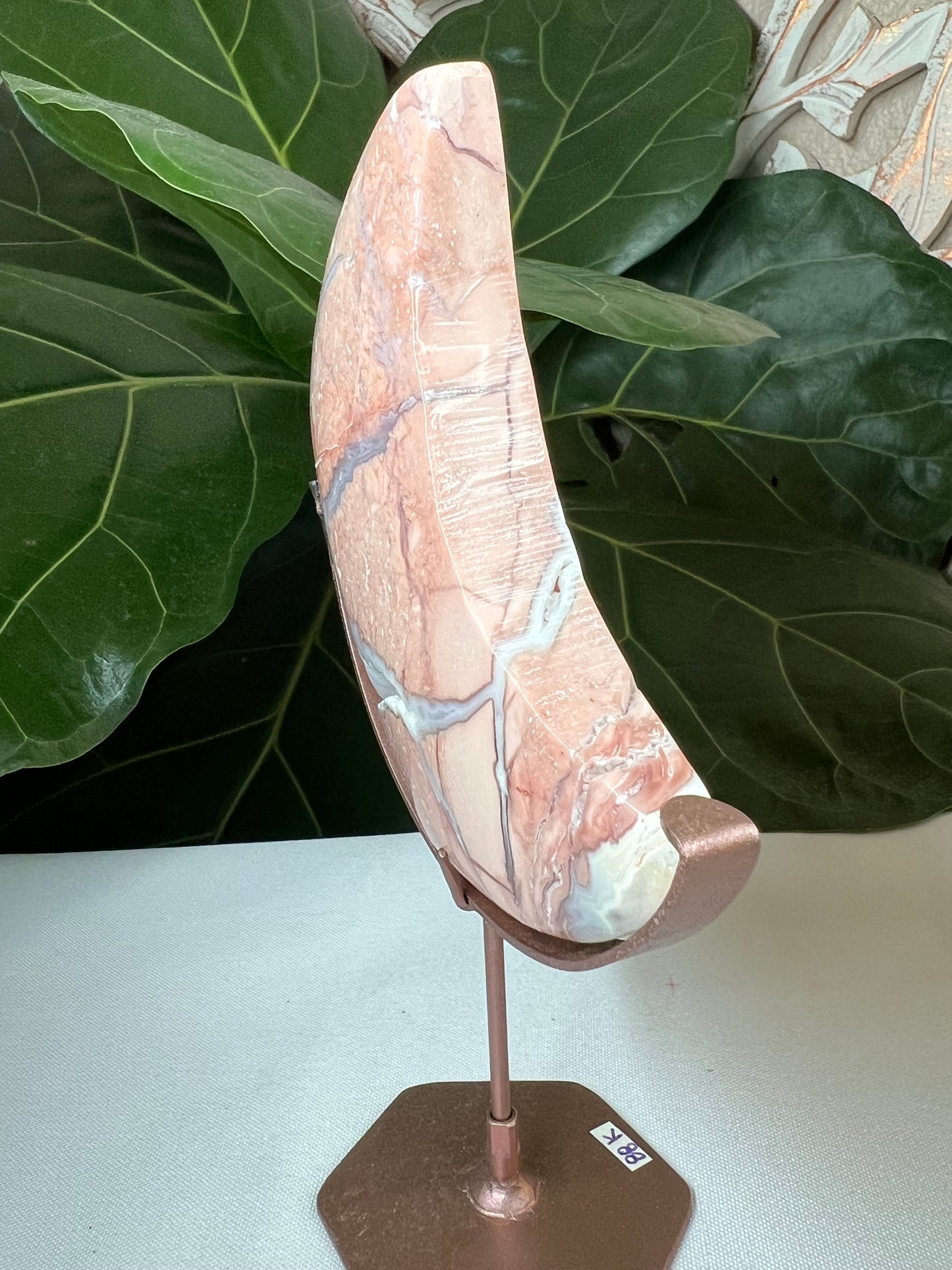 Cotton Candy Agate Moon