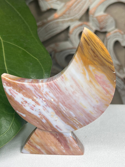 Milky Jasper Moon