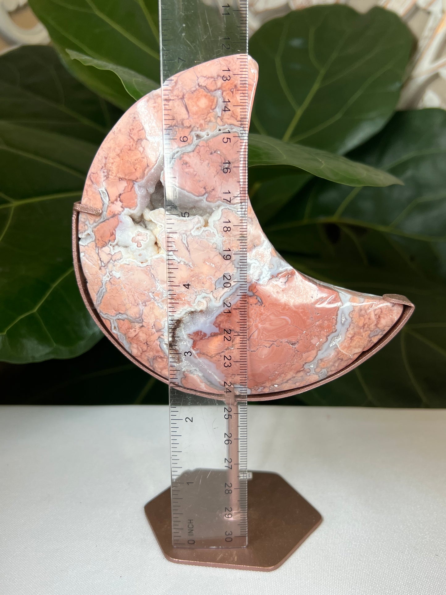 Cotton Candy Agate Moon