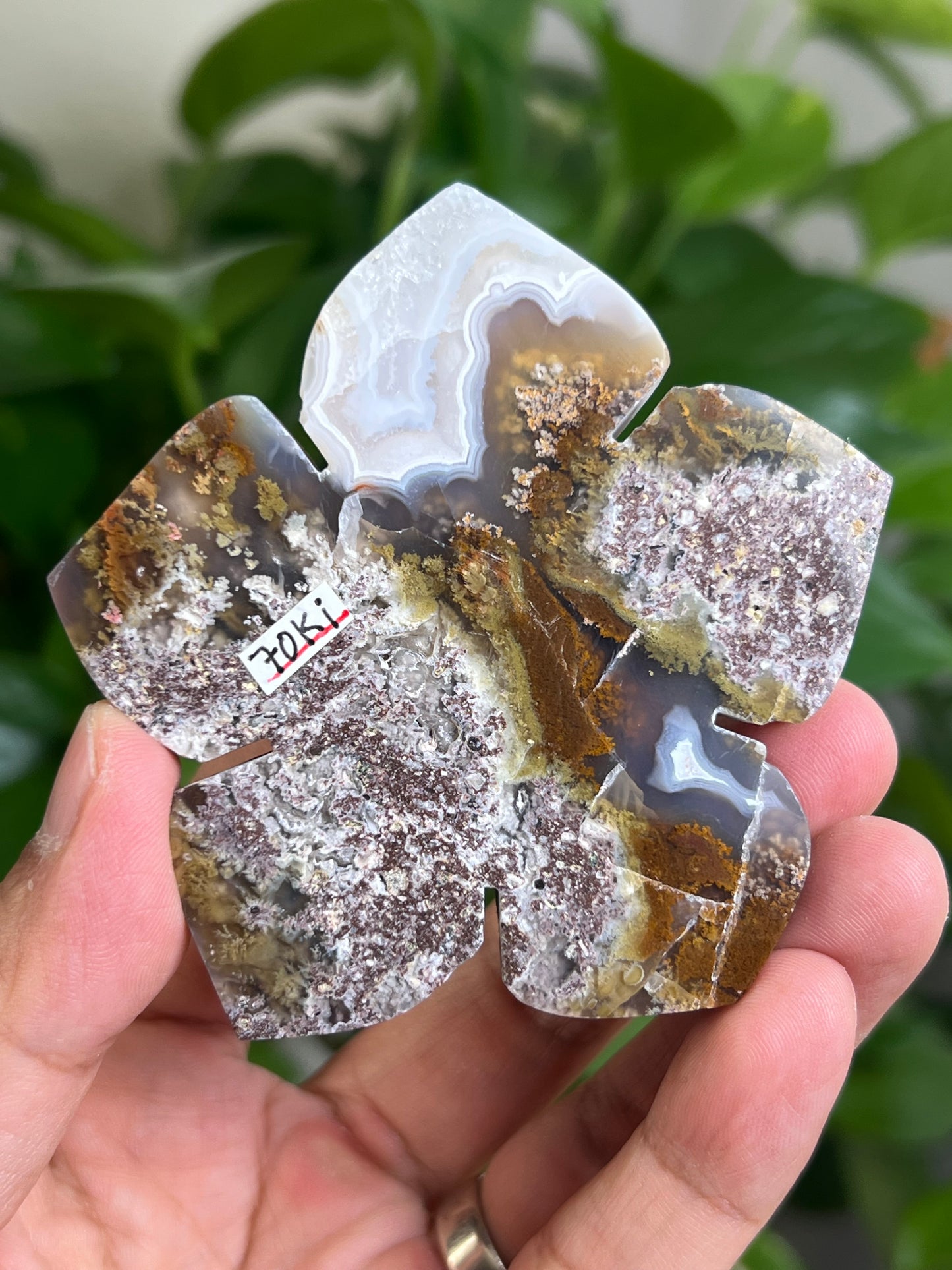Scenic Moss Agate Flower Ki