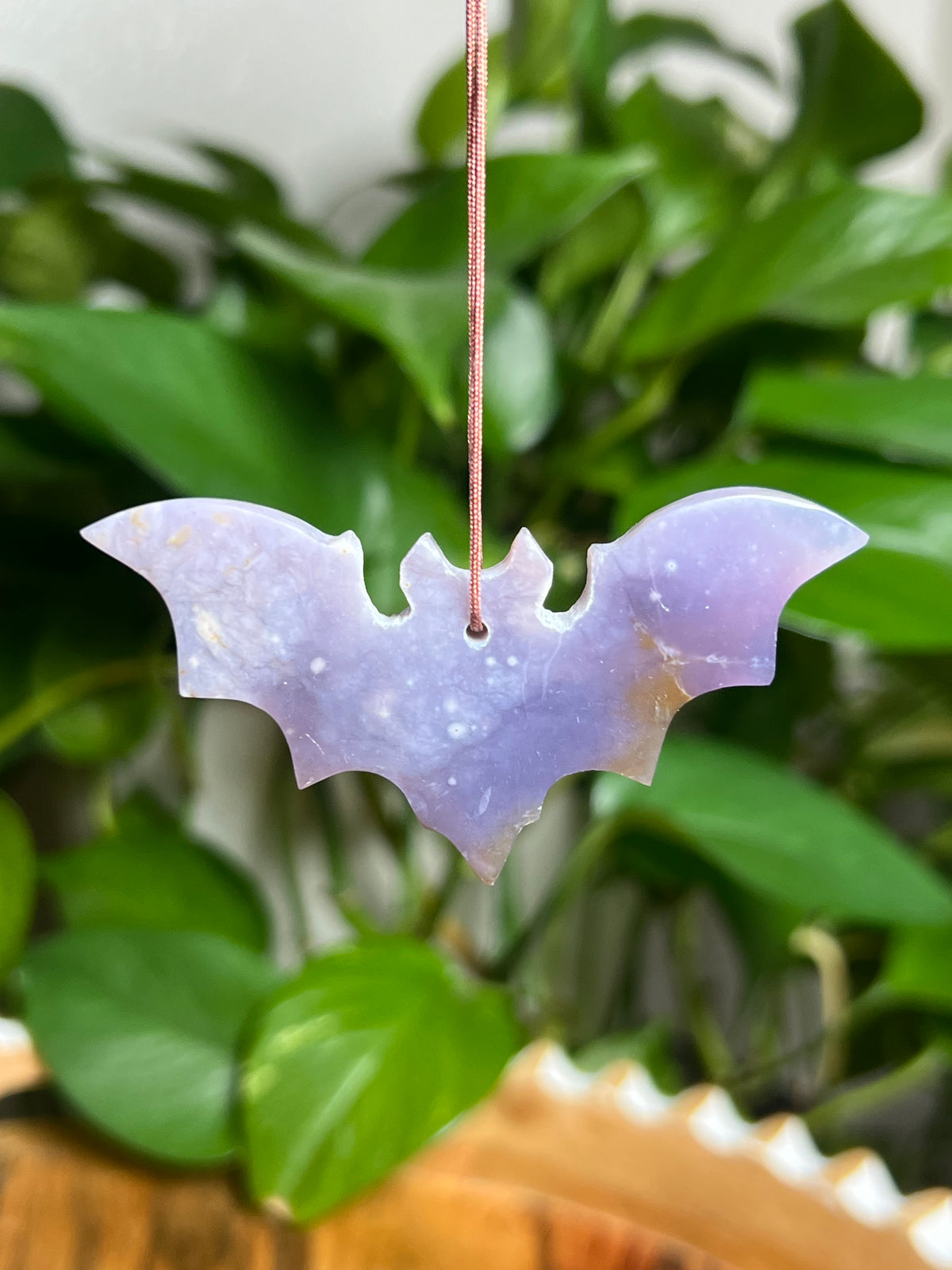 Purple Chalcedony Ornament Bat: PD