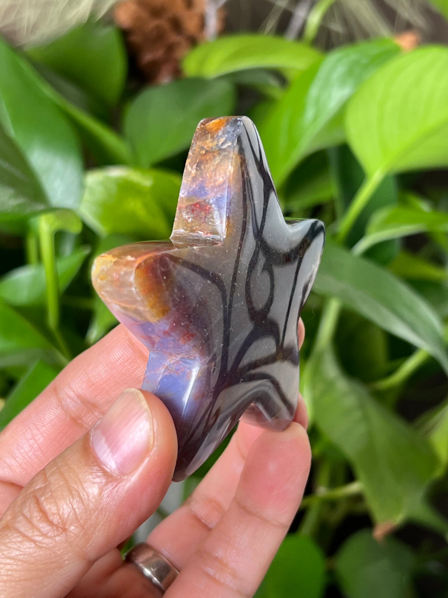 Purple Chalcedony Star