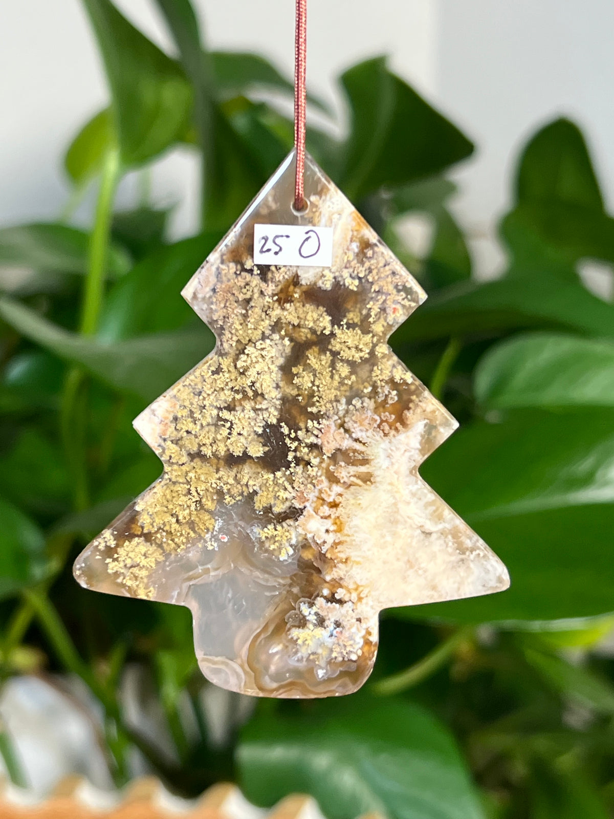 Scenic Moss Agate Tree Ornaments