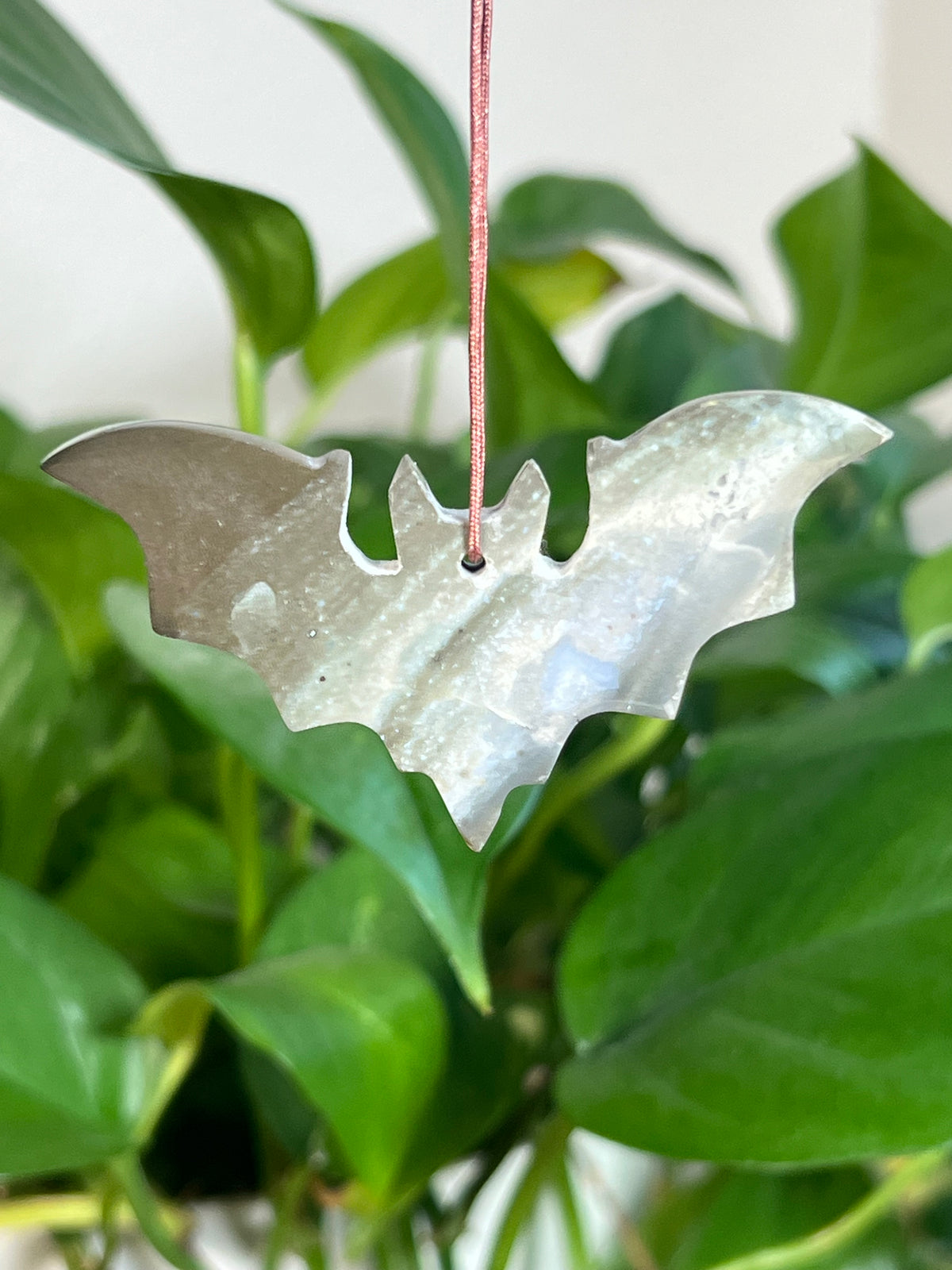 Blue Green Jasper Bat Ornaments