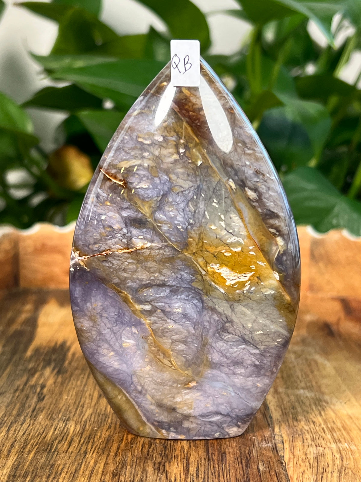Purple Chalcedony Flames