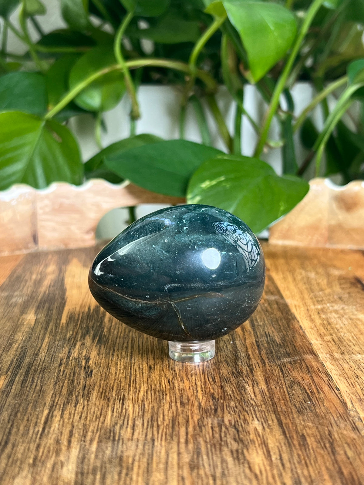 Blue Green Jasper Egg: RE