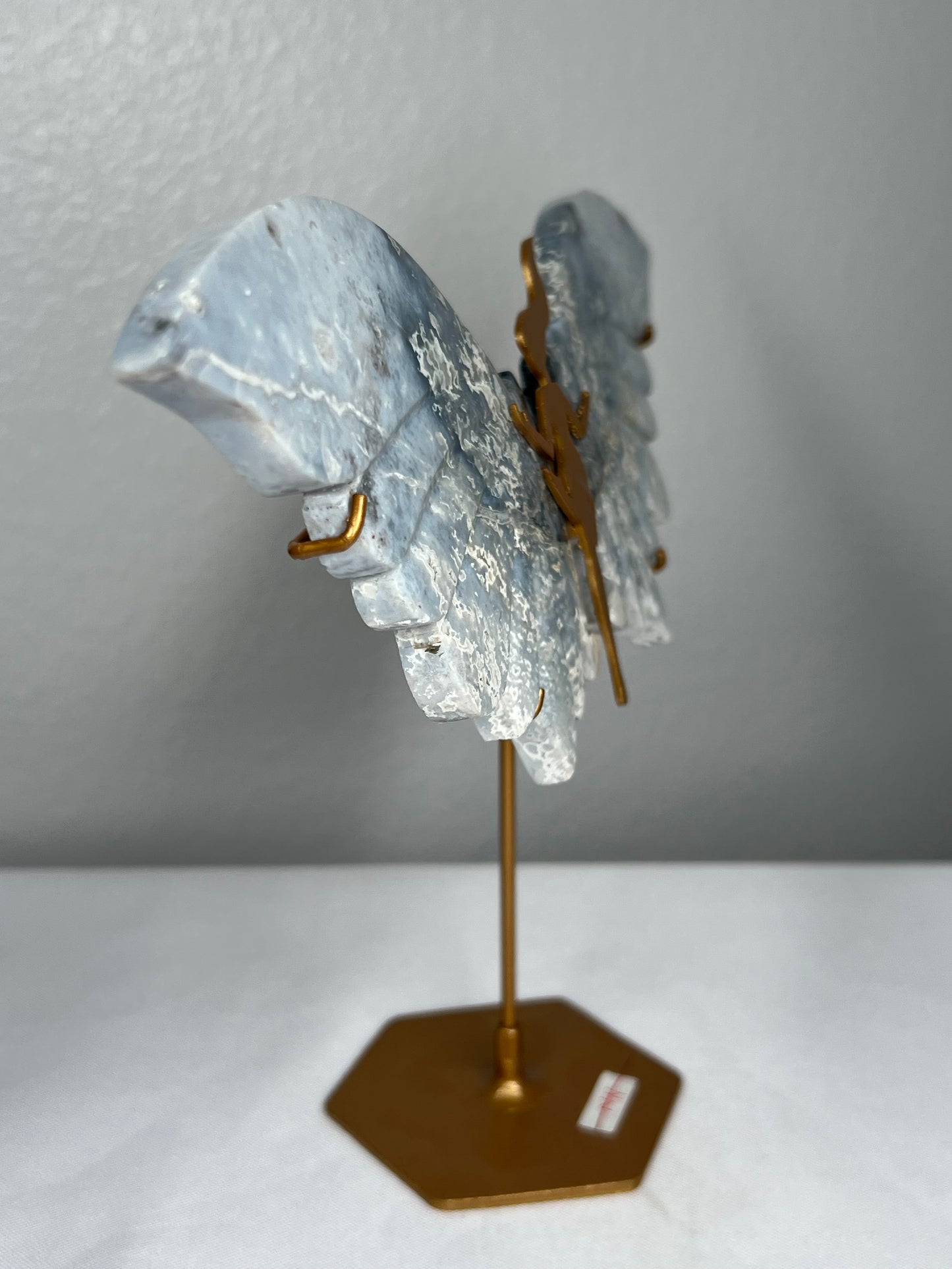 Blue Plume Agate Wings