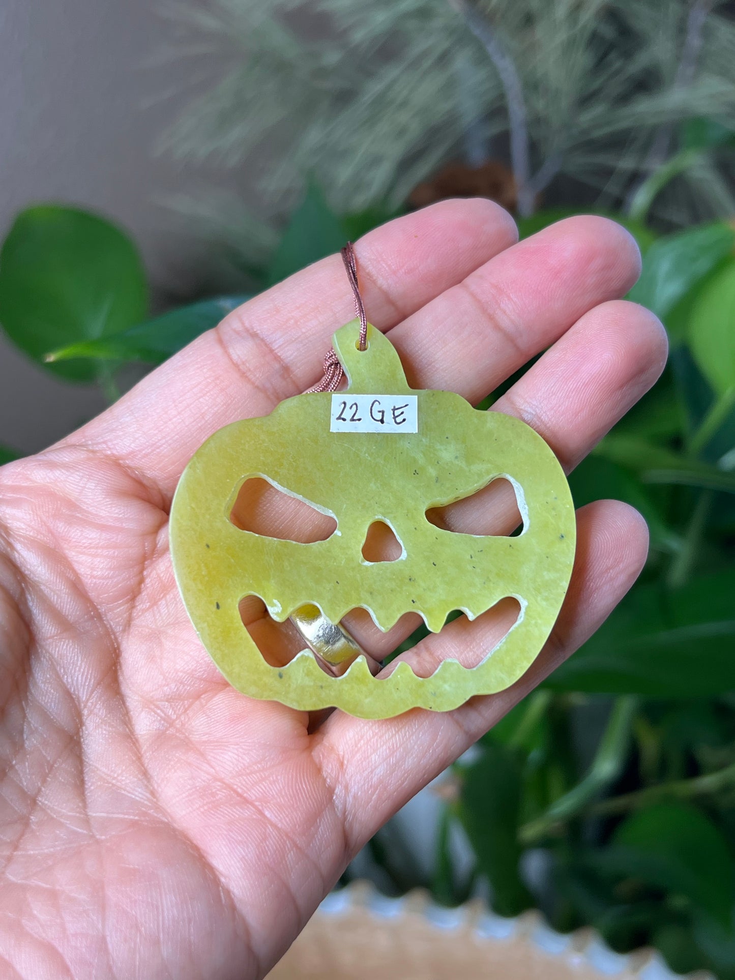 Idocrase Jack-O-Lantern Ornament
