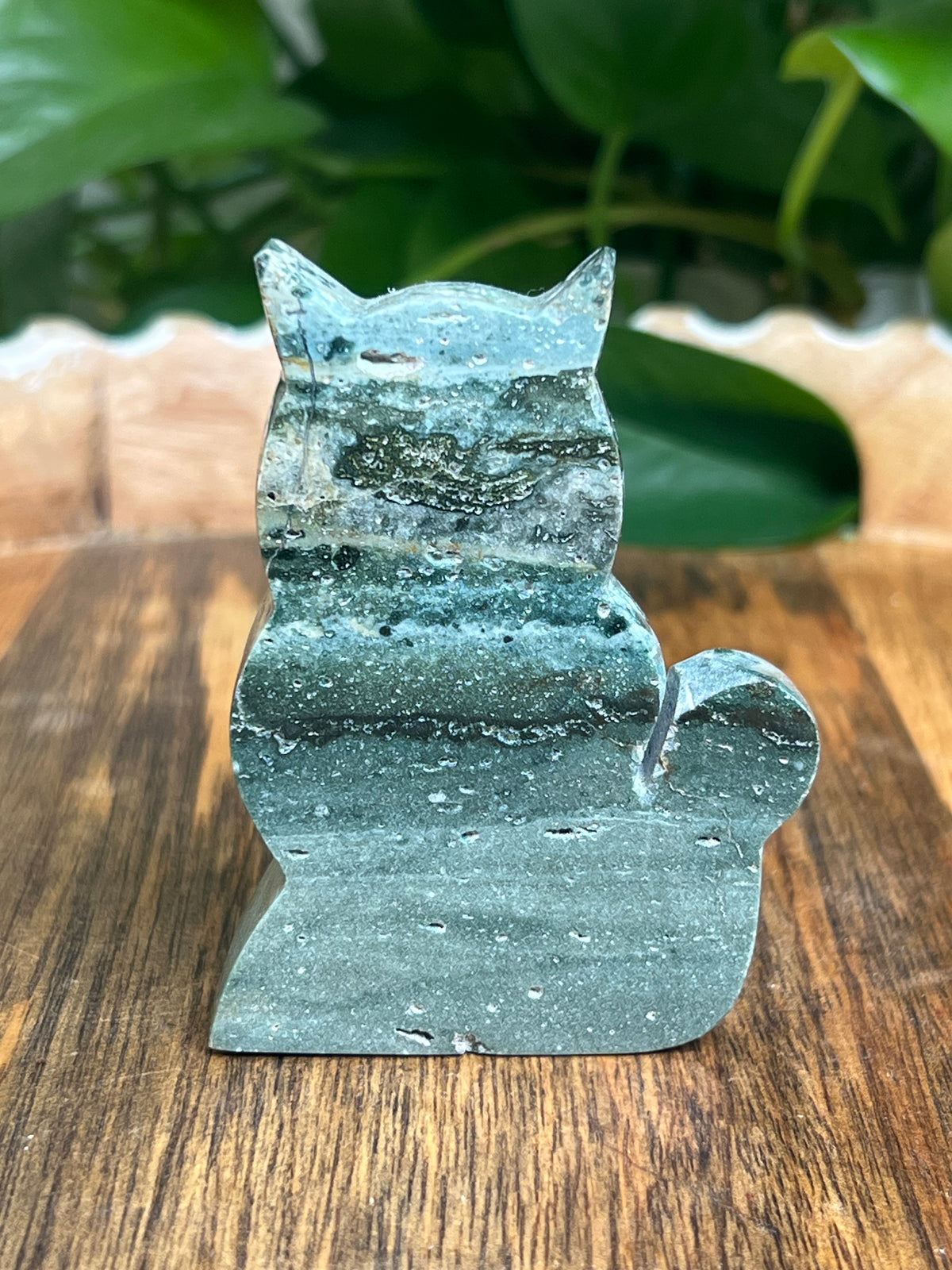 Blue Green Jasper Cat: HF