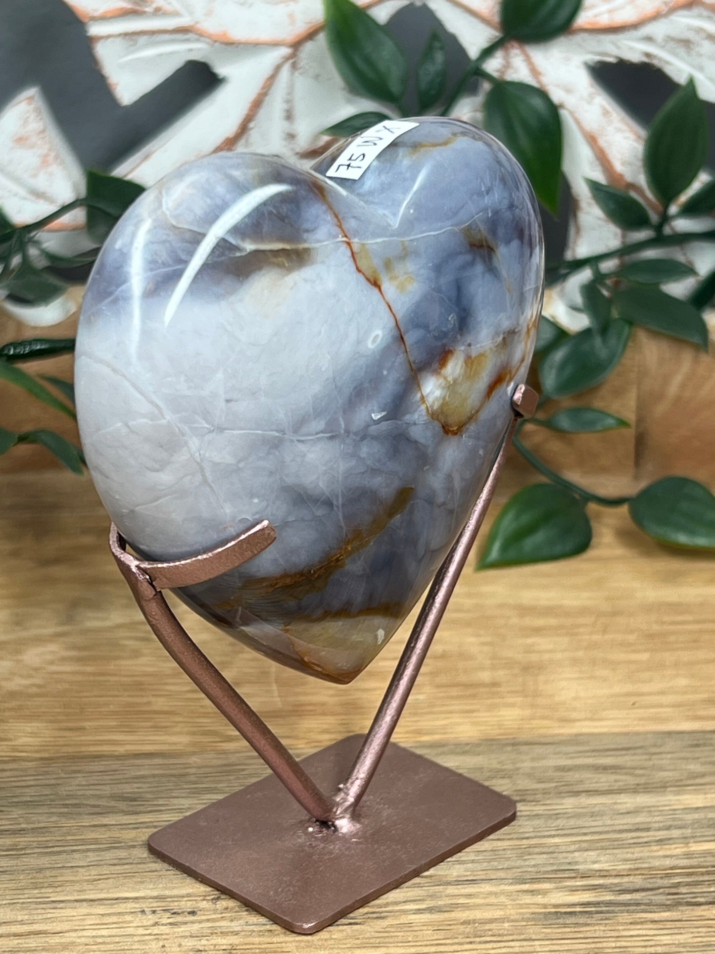 Purple Chalcedony Heart