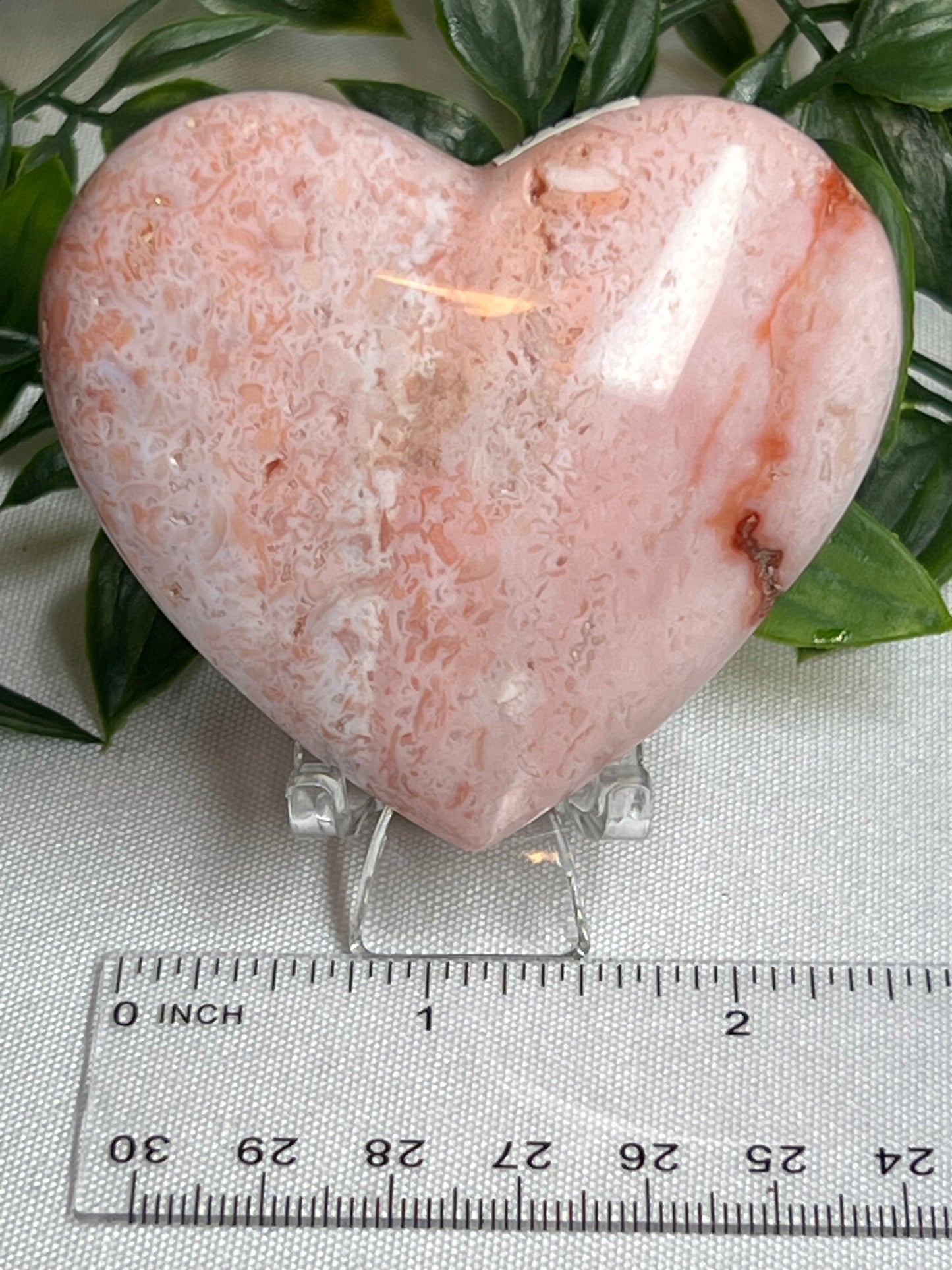 Pink Carnelian Heart