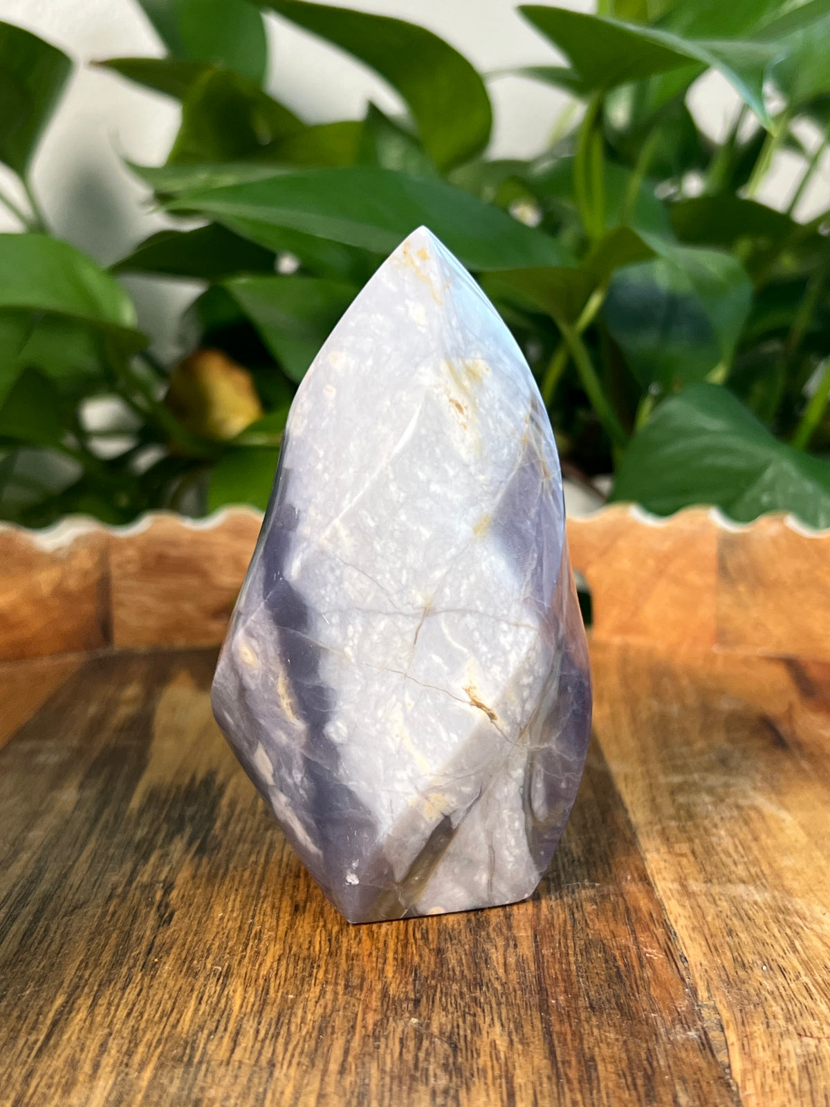 Purple Chalcedony Flame: Bi