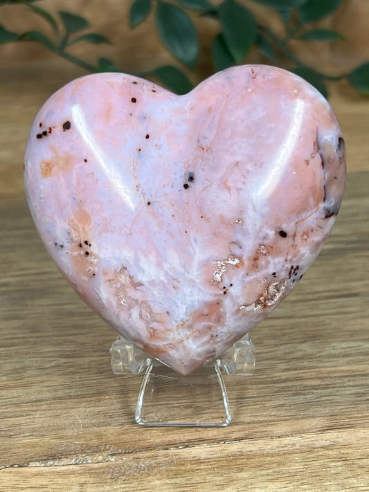 Pink Carnelian Heart