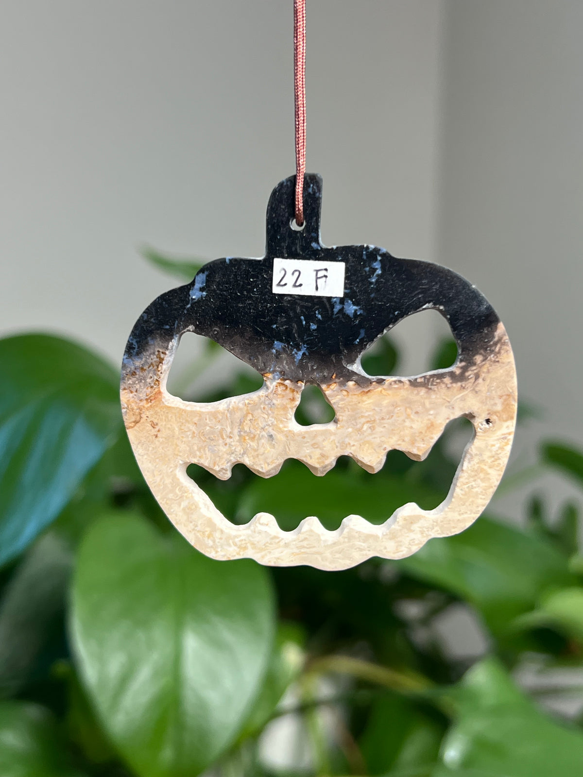 Palm Root Pumpkin Ornaments