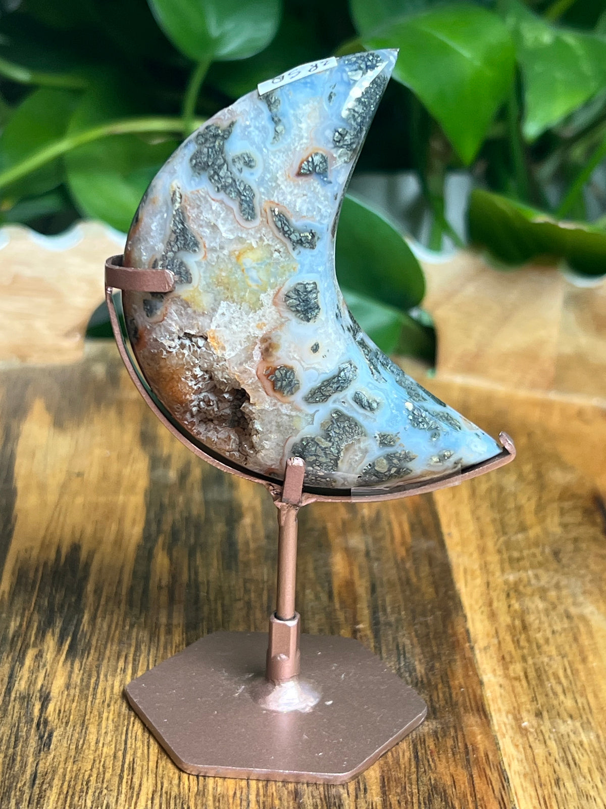 Marcasite Mini Puffy Moon: SQ