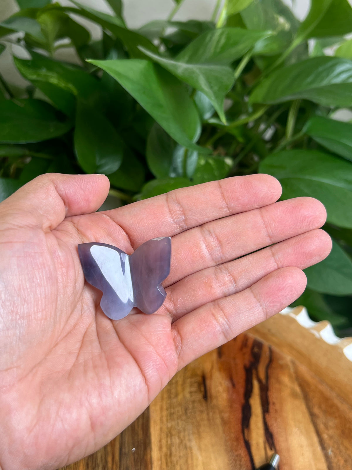 Purple Chalcedony 3D Mini Butterfly: BL