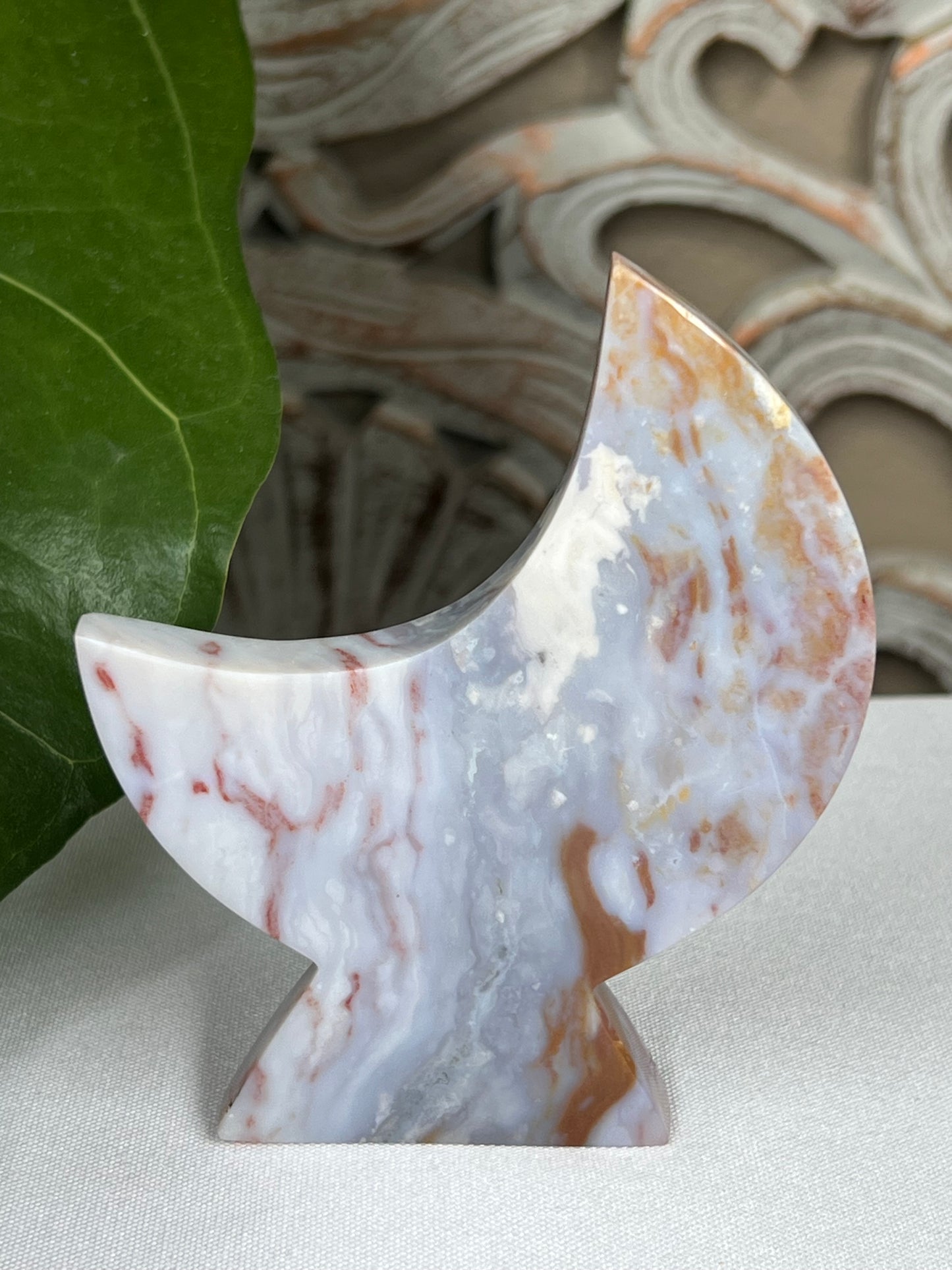 Milky Jasper Moon