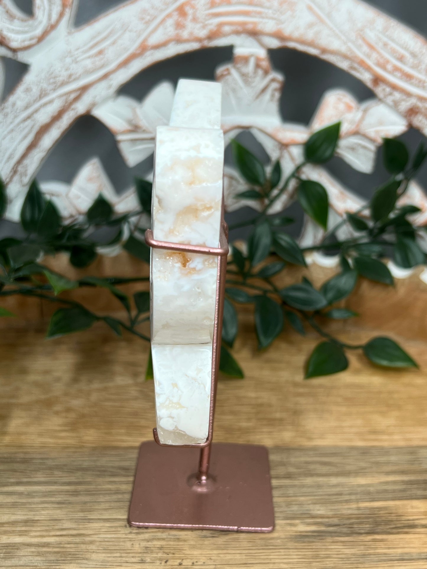 White Plume Agate Butterfly