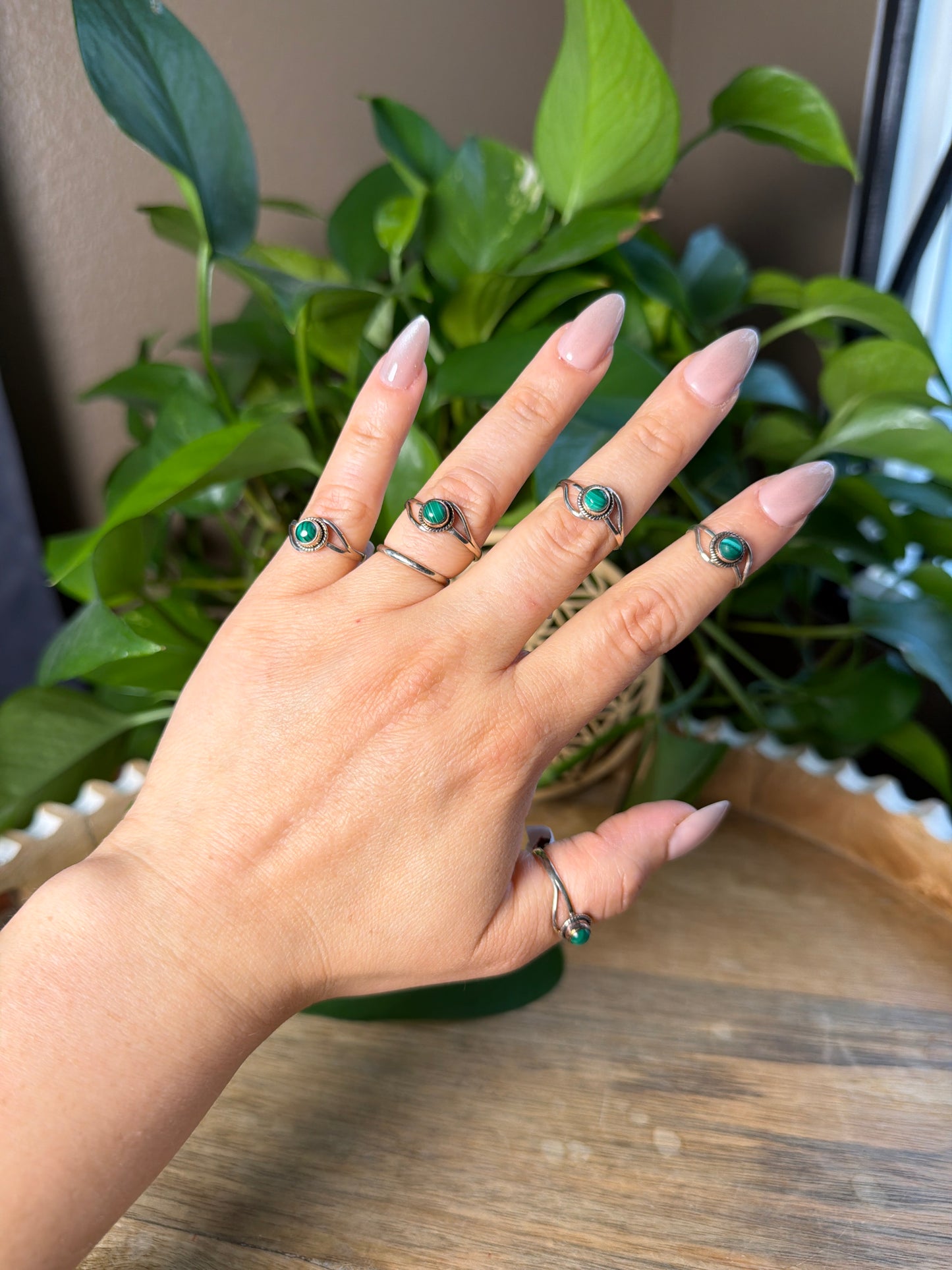 Malachite Circle Ring