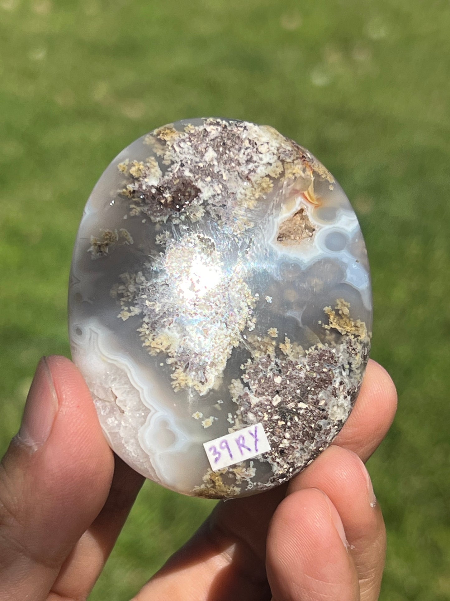 Scenic Moss Agate Palmstone RY