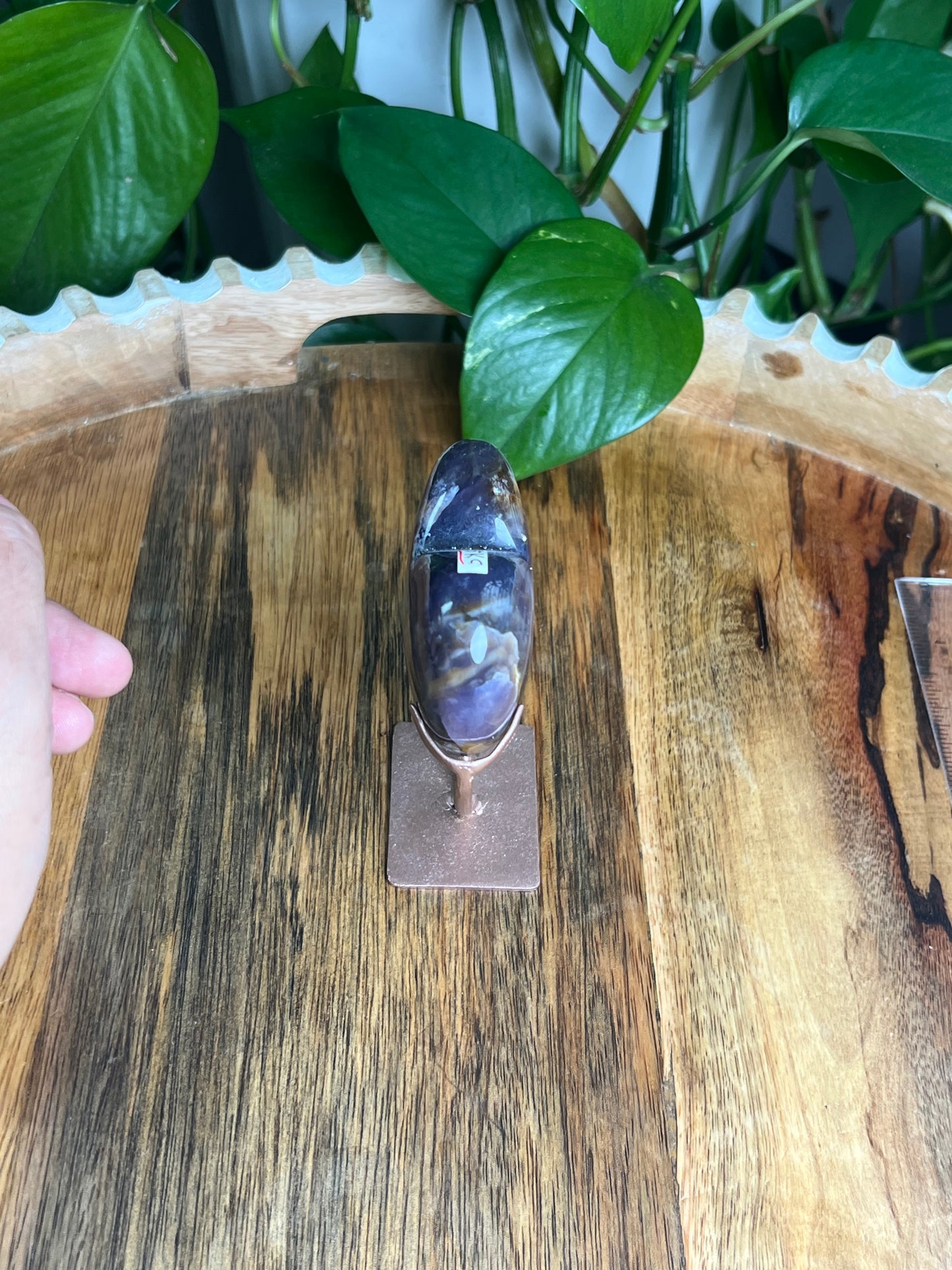Purple Chalcedony Heart: KC