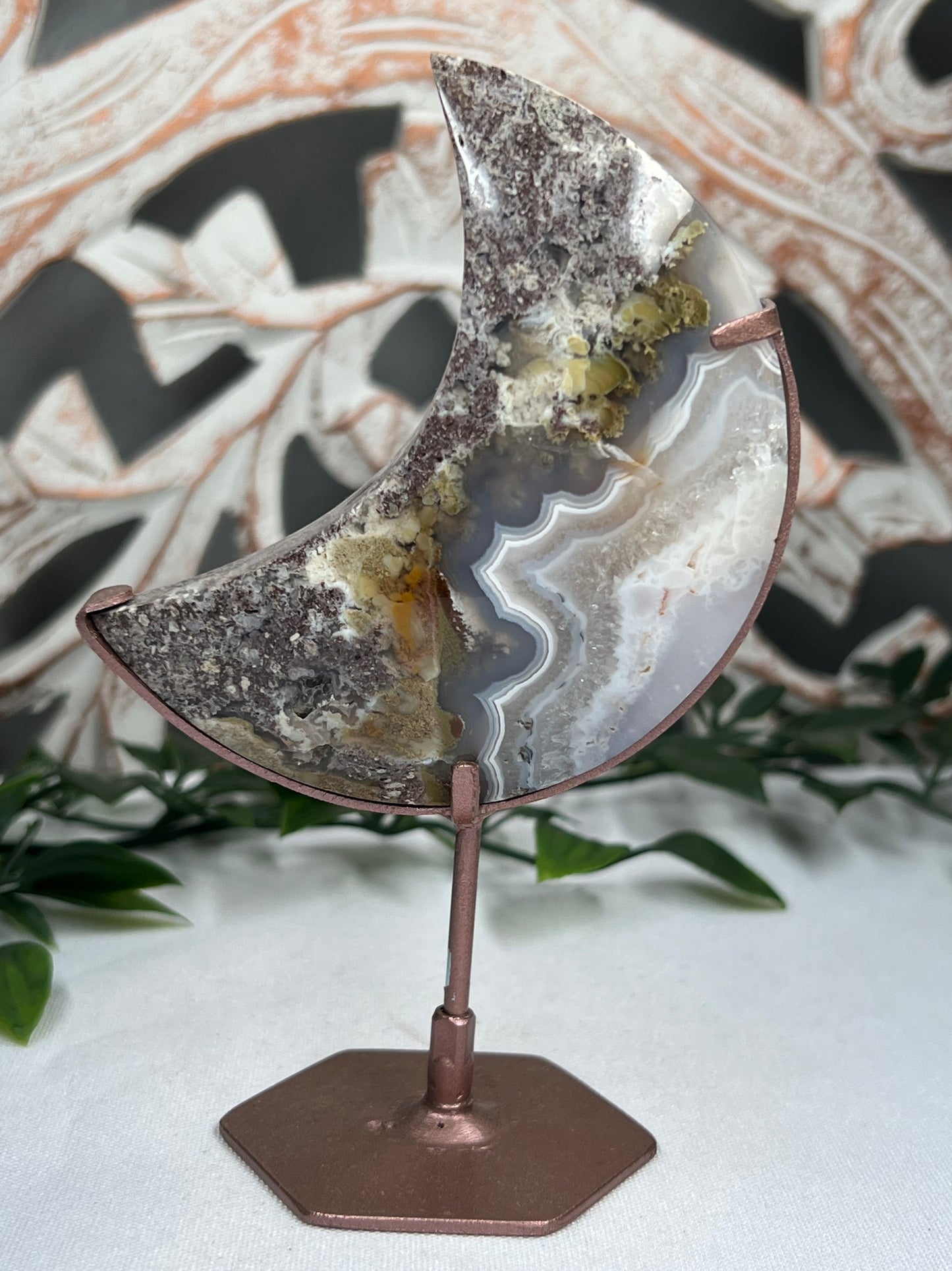 Scenic Moss Agate Moon