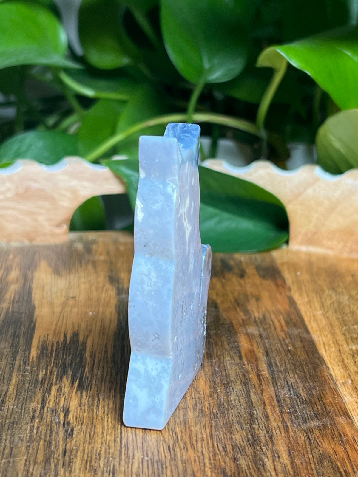 Blue Plume Agate Cat: BQ