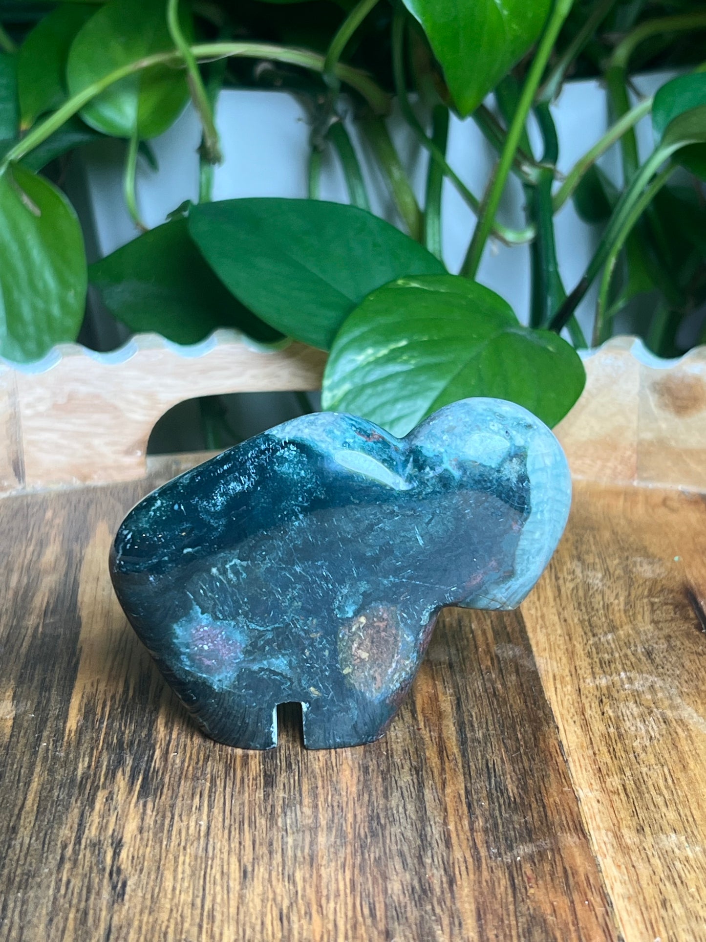 Blue Green Jasper Buffalo: BQ