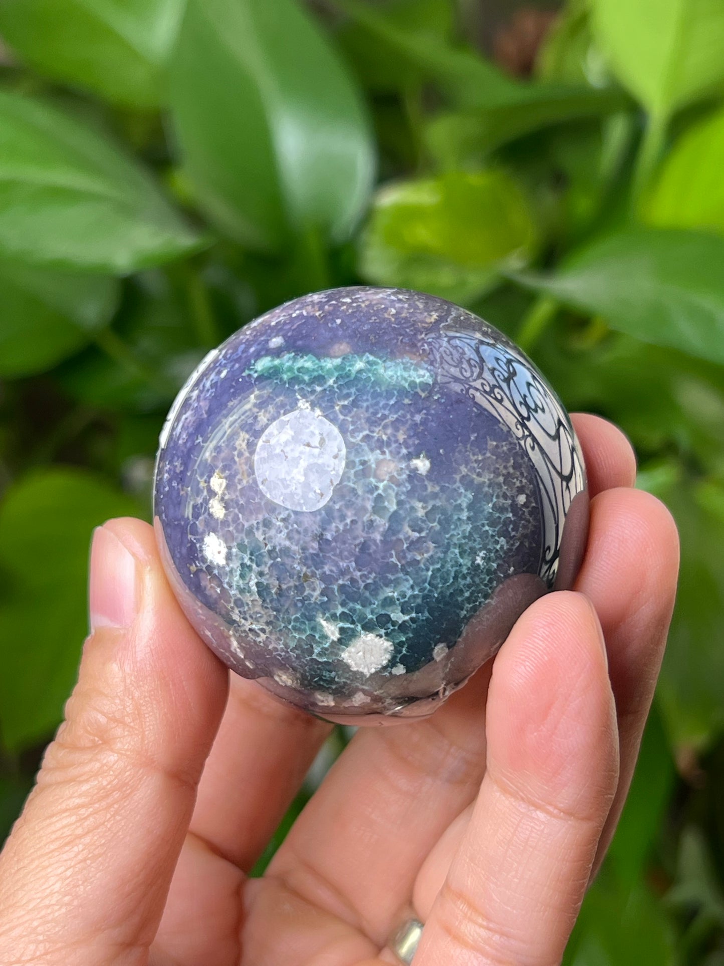 Grape Agate Sphere