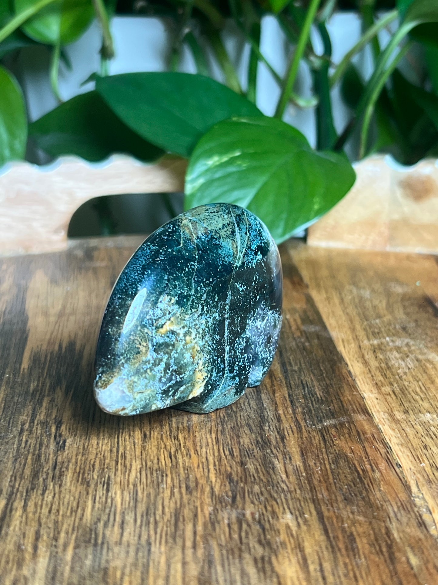 Blue Green Jasper Bear: KB