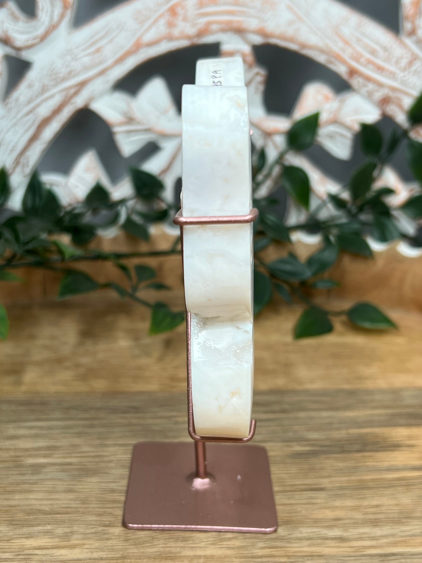 White Plume Agate Butterfly