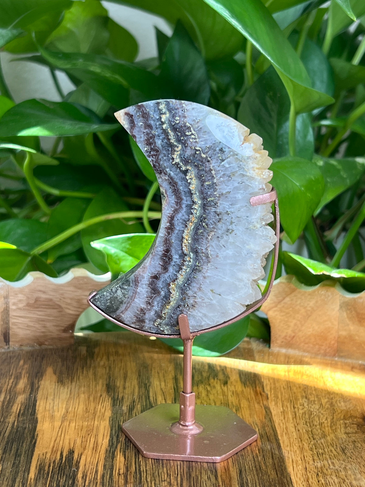Amethyst Agate Moon: RA