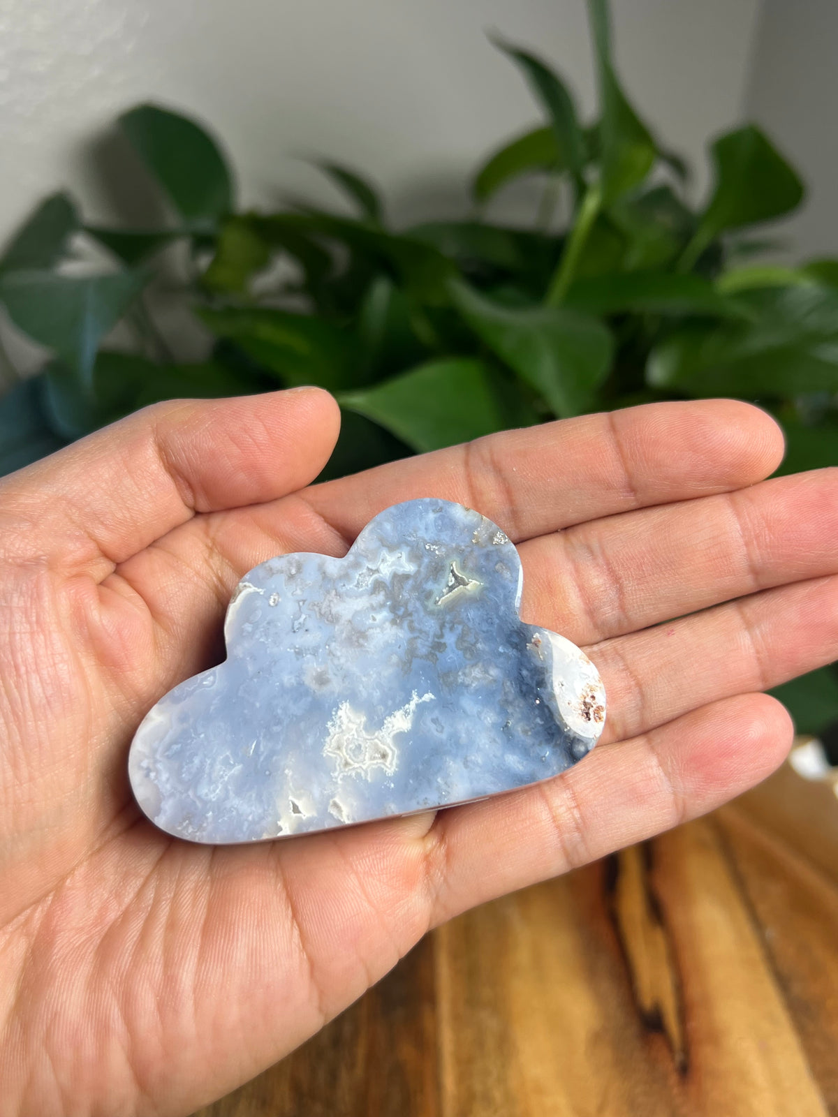 Blue Plume Agate Mini Cloud: PB