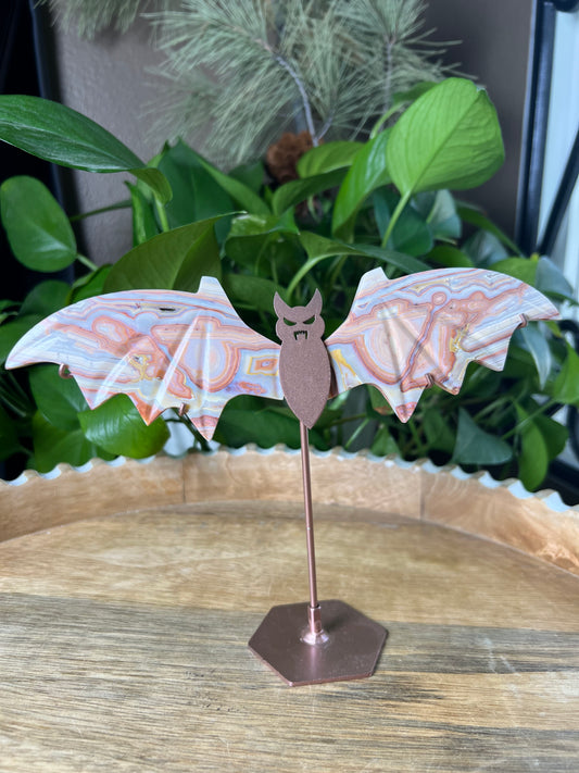 Crazy Lace Agate Bat Wings