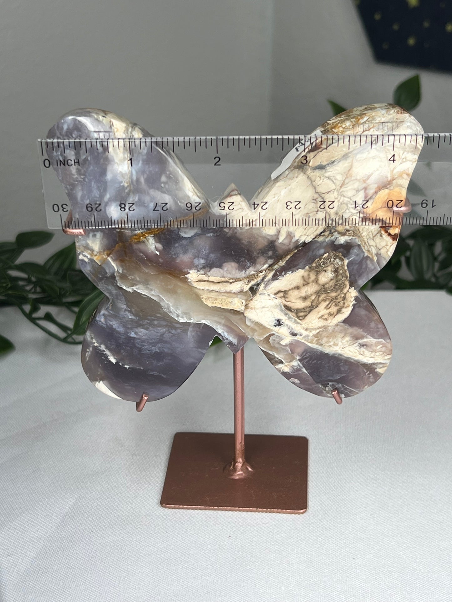 Purple Chalcedony Butterfly