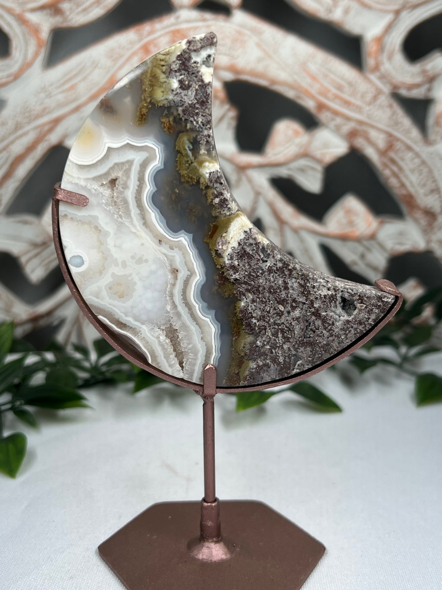 Scenic Moss Agate Moon