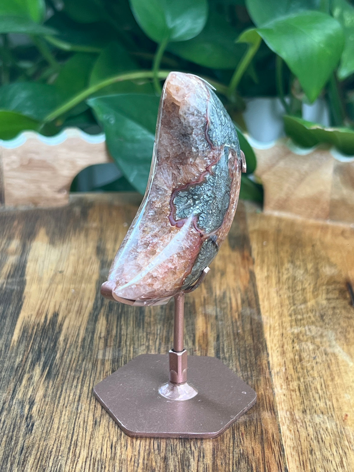 Marcasite Mini Puffy Moon: SM
