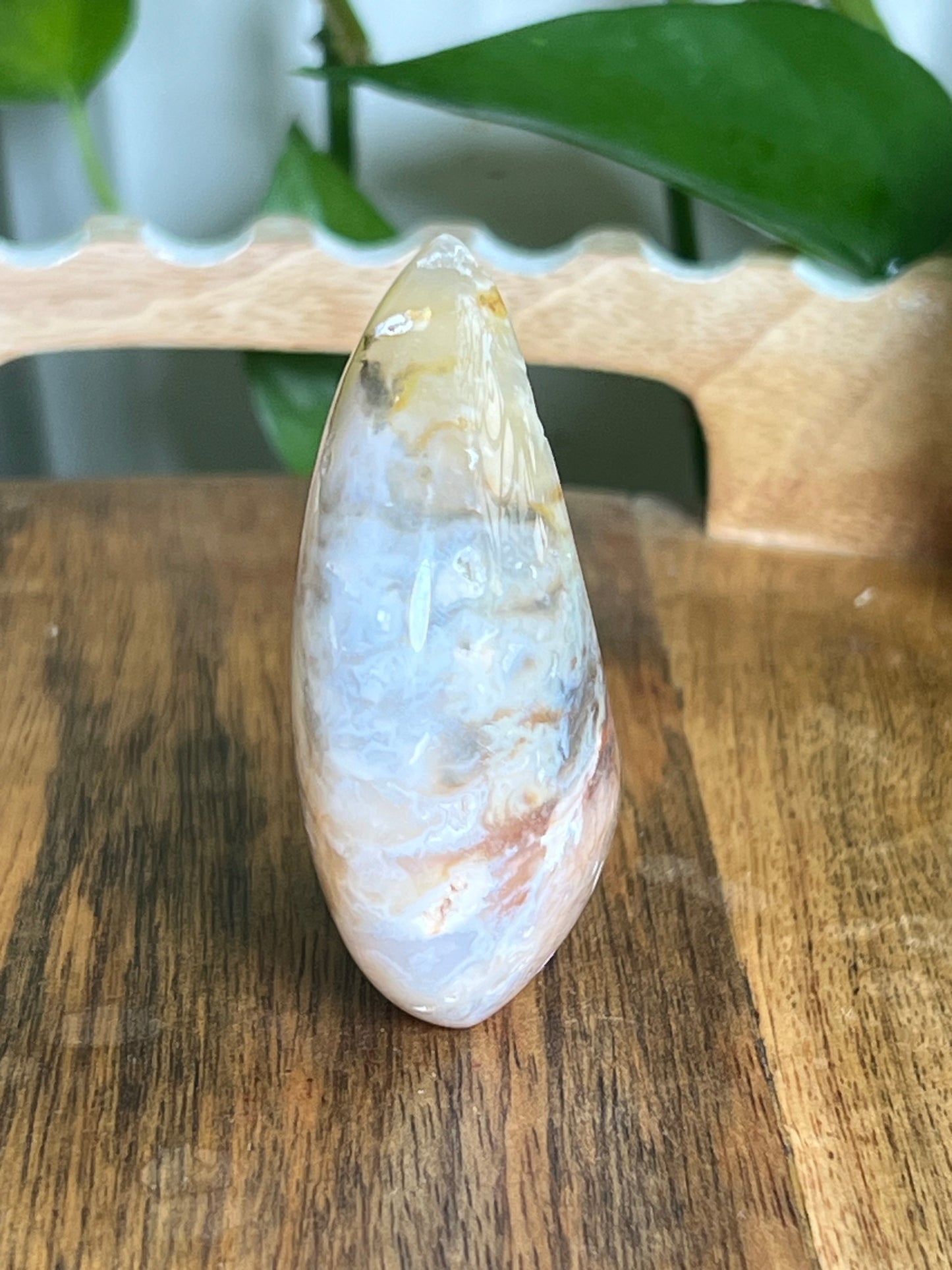 Rainbow Plume Agate Moon C