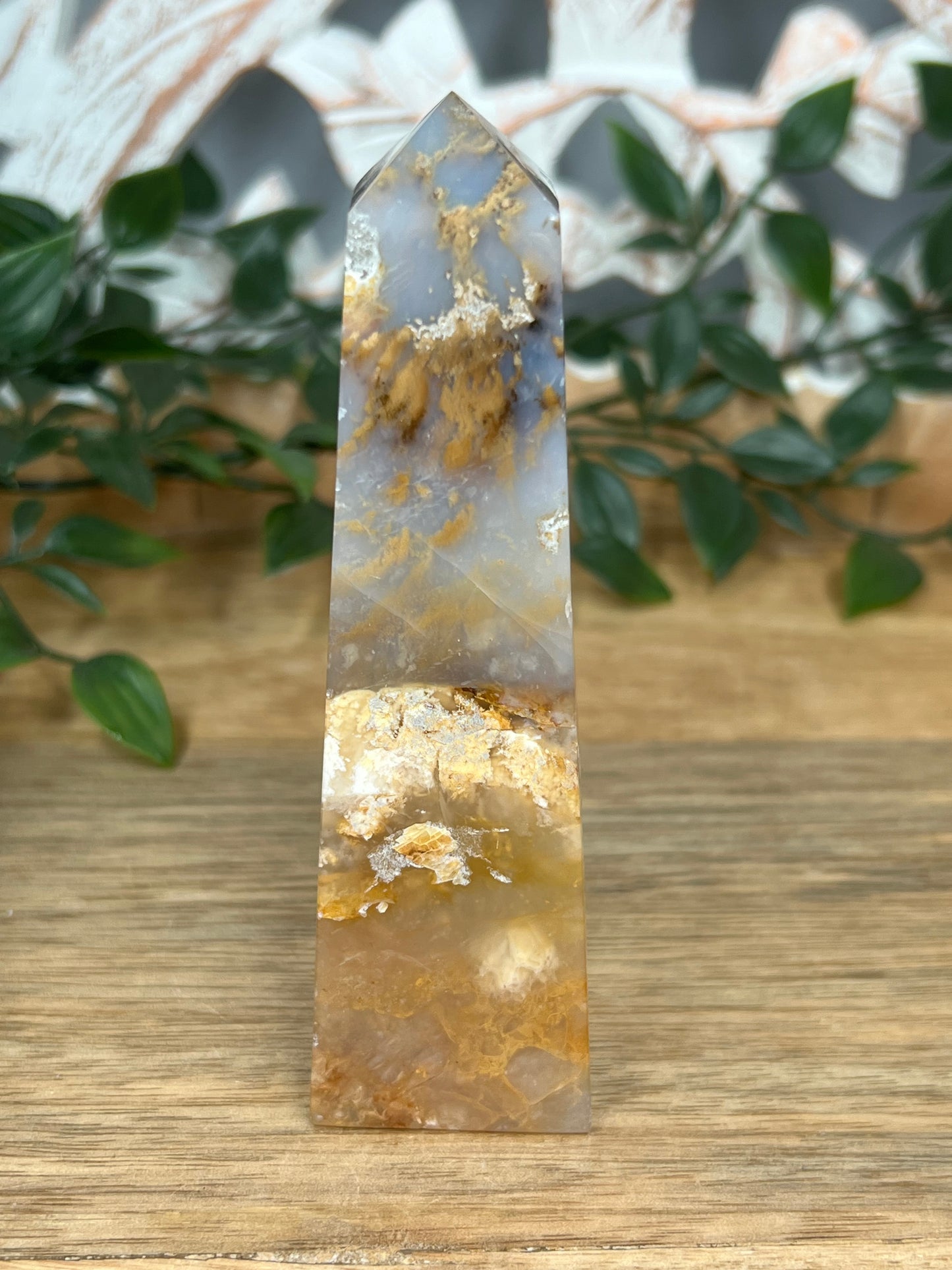 Dendritic Tiger Agate Tower