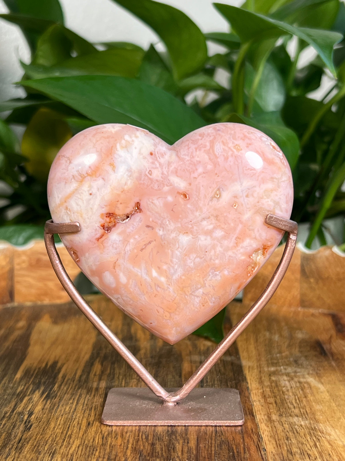 Pink Carnelian Heart: NB